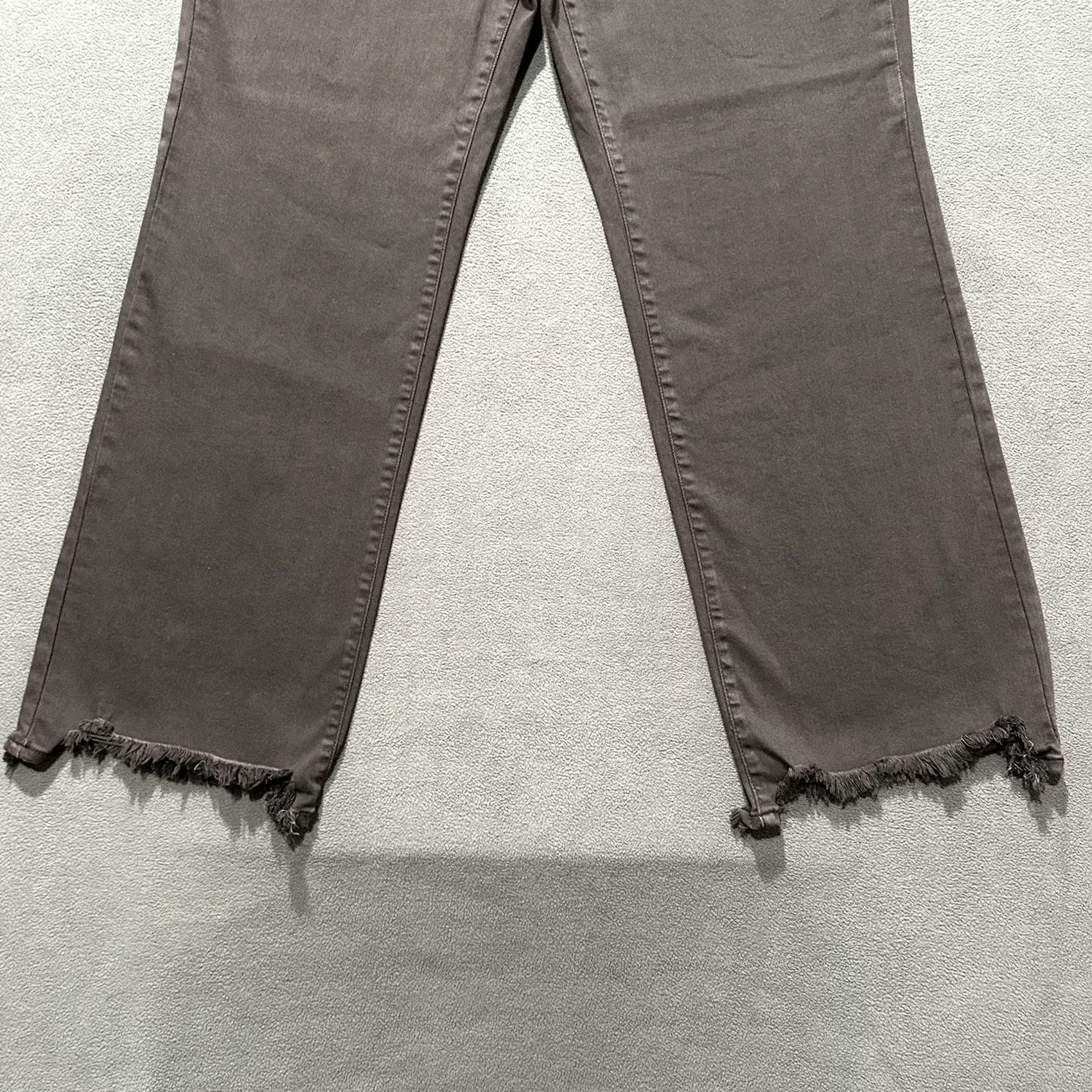 Vintage NWT Judy Blue Jeans Women 16W Dark Brown Straight Fit Raw Hem JB82531C-PL Size 38" / US 16 / IT 52 - 5 Thumbnail
