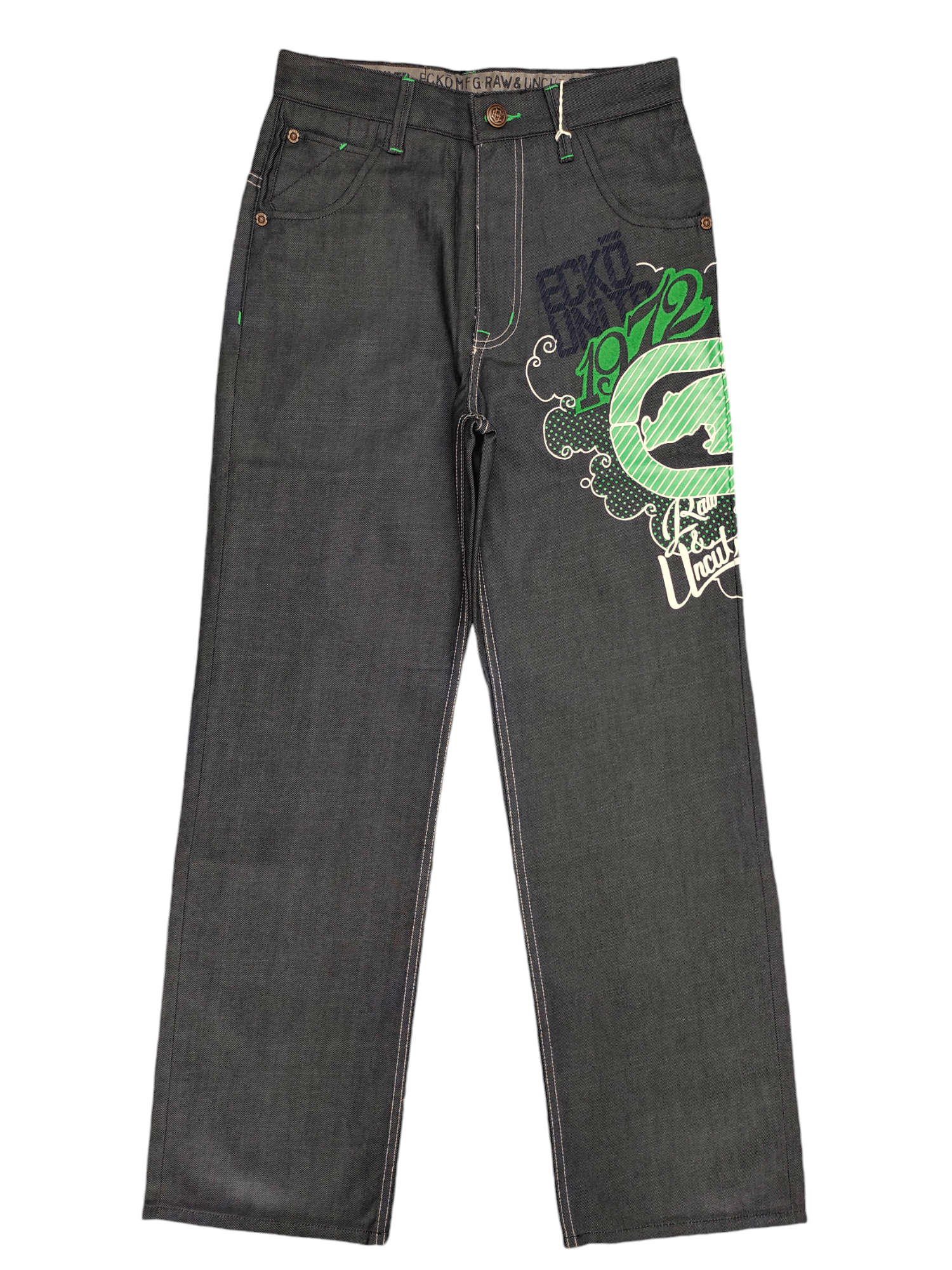 Ecko Unltd. Vintage Y2k Ecko Big Logo Rhino Graffiti Print Baggy Jeans Size US 29 - 1 Thumbnail