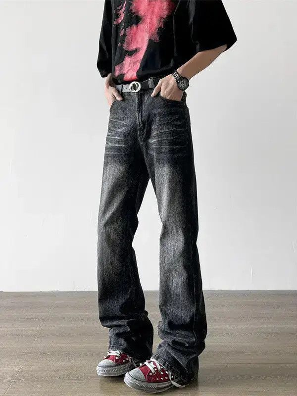 Japanese Brand Retro loose high street straight leg jeans Size US 32 / EU 48 - 6 Thumbnail