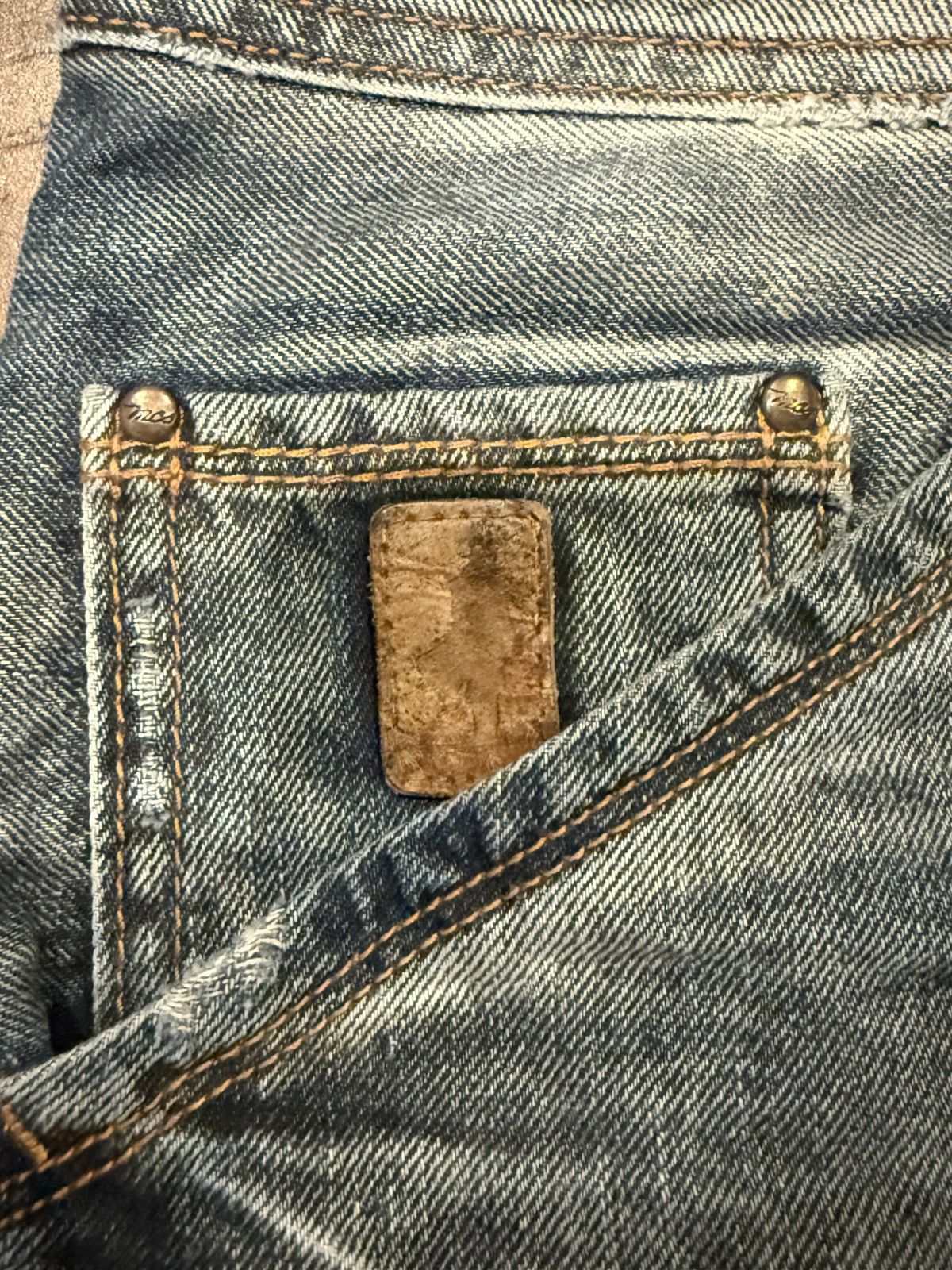 True Religion Marlboro Classics Faded Denim Jeans Size US 38 / EU 54 - 5 Thumbnail