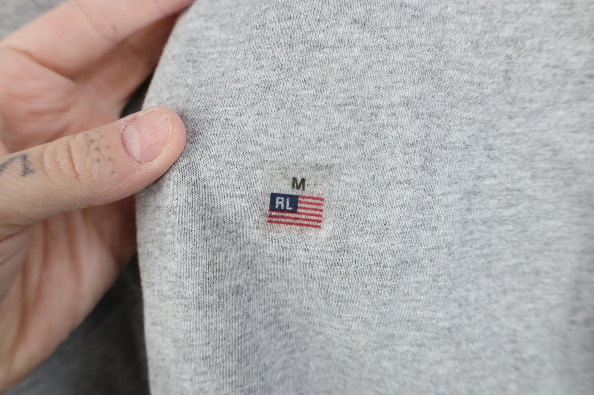 Polo Ralph Lauren Deadstock Vintage 90s Ralph Lauren Flag Jumbo Logo T-Shirt Size US M / EU 48-50 / 2 - 6 Thumbnail