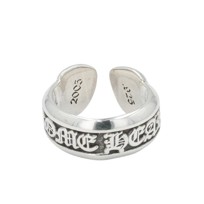 Chrome Hearts 6 CHROME HEARTS SM SCROLL LABEL SILVER RING Size ONE SIZE - 6 Thumbnail