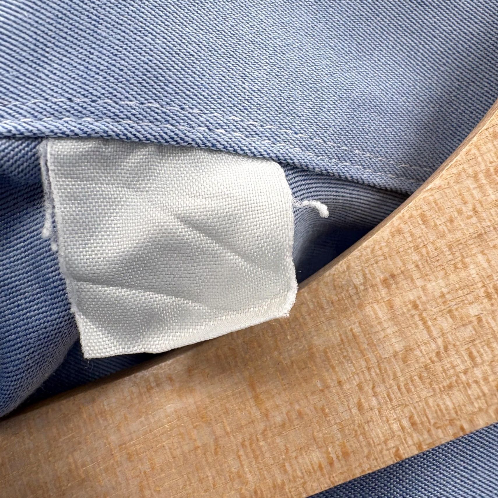 Eton Eton Shirt Mens 2XL Blue Spread Collar Long Sleeve Barrel Cuff Dress Business Shirt Size 48R - 4 Thumbnail