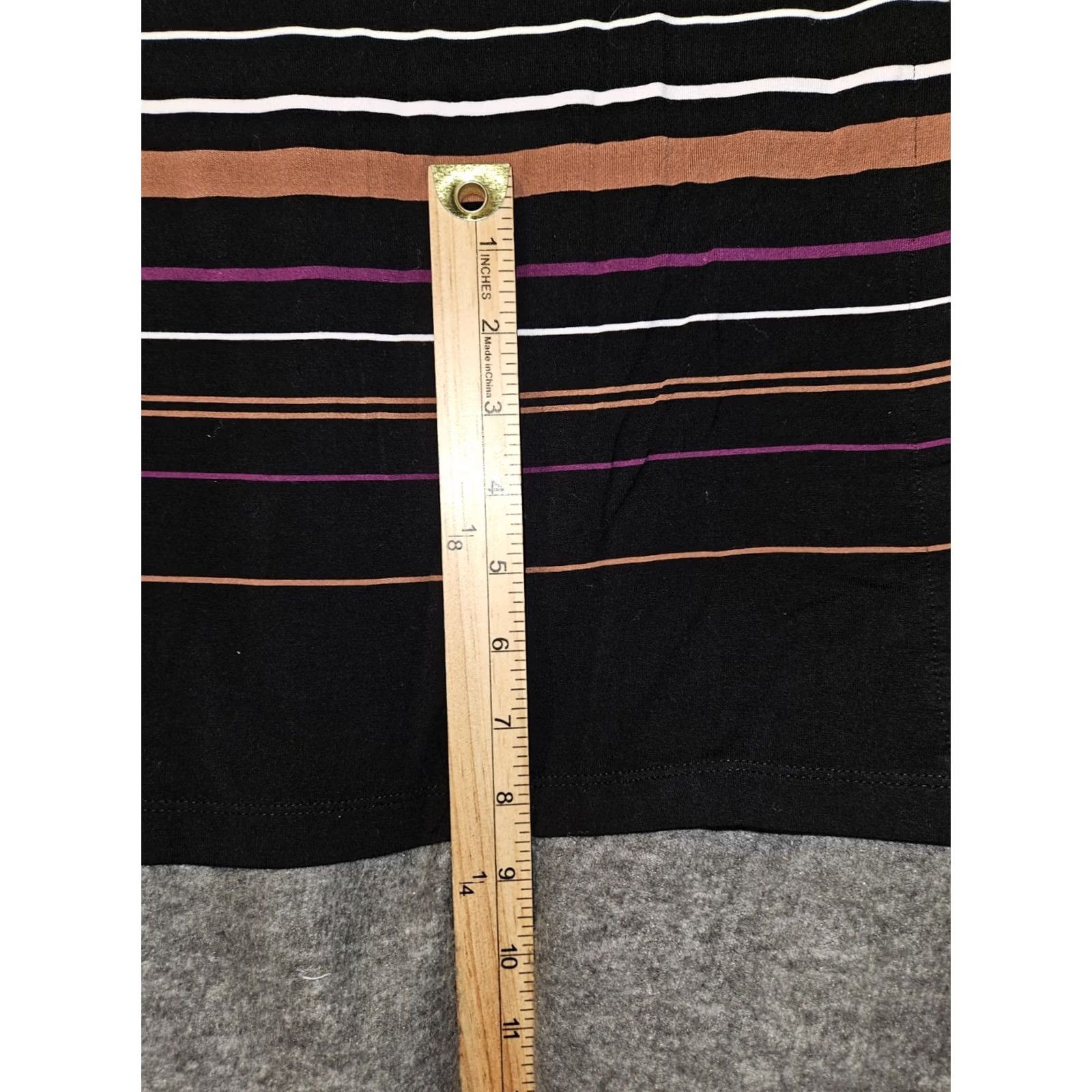 White House Black Market VINTAGE White House Black Market Maxi Strapless Dress Medium Black Striped Self Tie Size M / US 6-8 / IT 42-44 - 5 Thumbnail