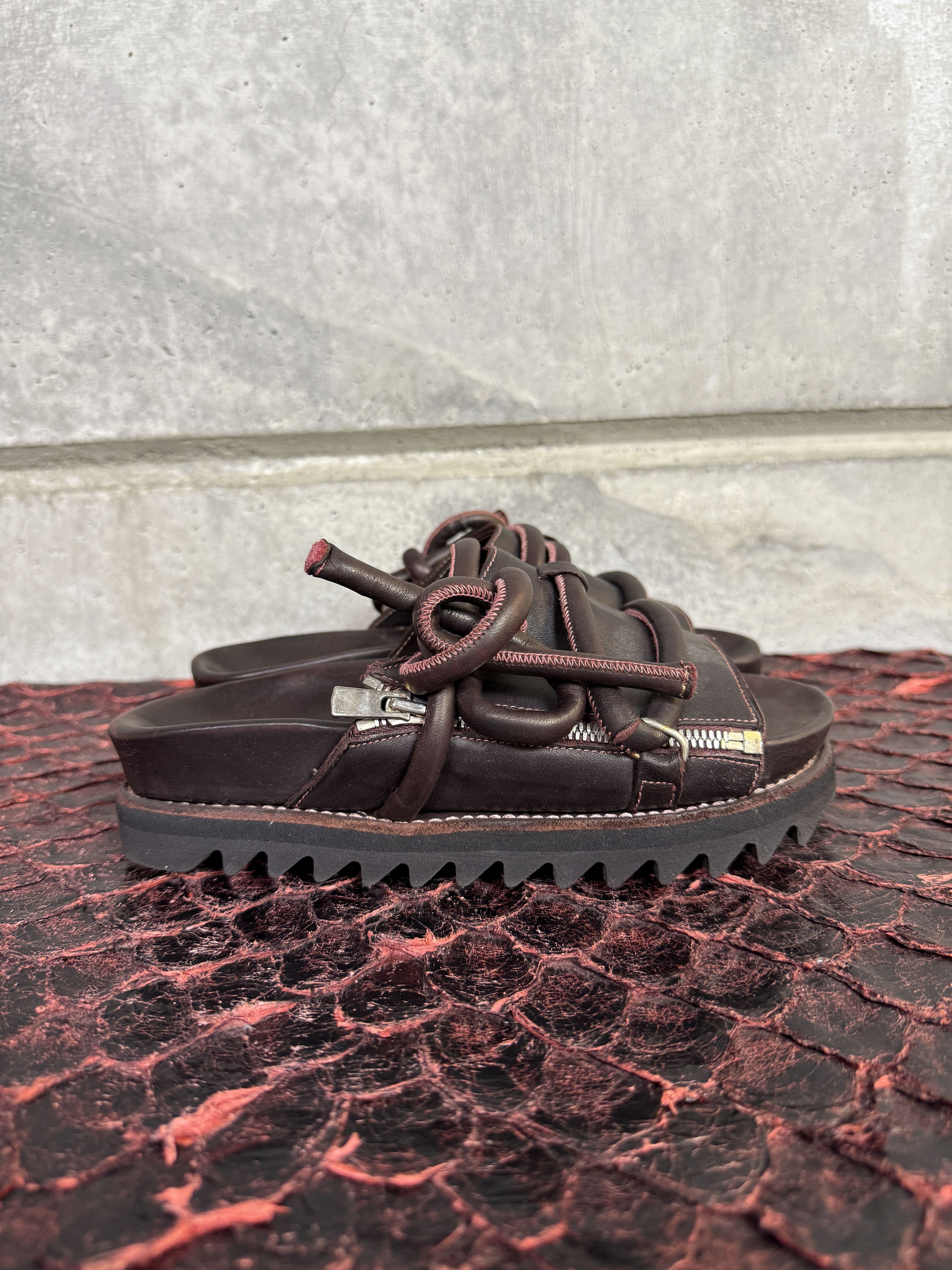 Guidi Guidi BRK09 Lace-Up zip Leather Sandals Size US 7 / IT 37 - 4 Thumbnail