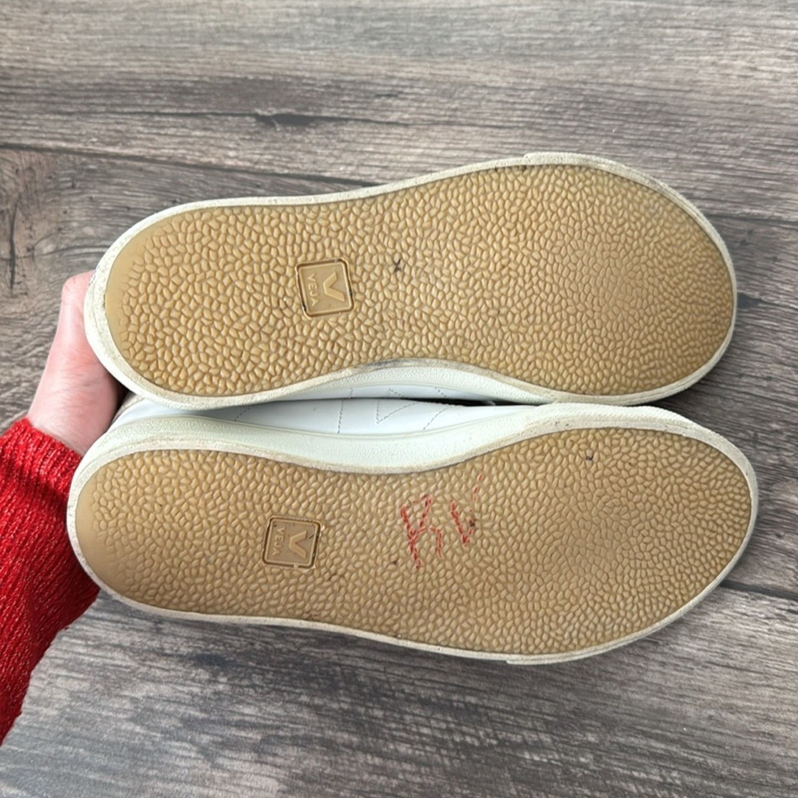 Veja Veja 8 Esplar Leather Logo Sneakers in White Size US 8 / IT 38 - 9 Thumbnail