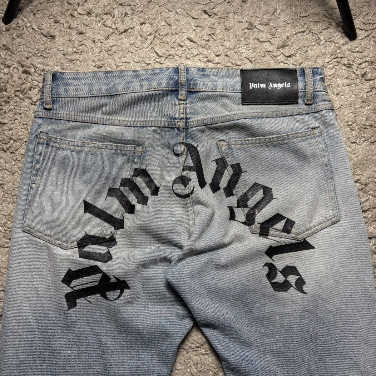 Palm Angels Palm Angels Denim big logo jeans Size US 33 - 3 Thumbnail
