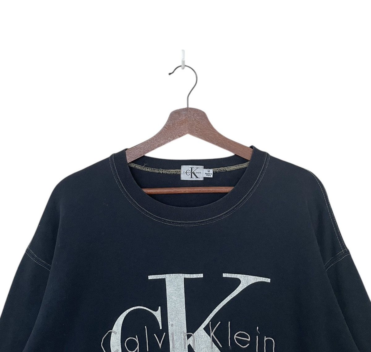 Calvin Klein × Vintage Vintage Brand Calvin Klein Big Logo Sweatshirt 1990s Size US M / EU 48-50 / 2 - 7 Thumbnail