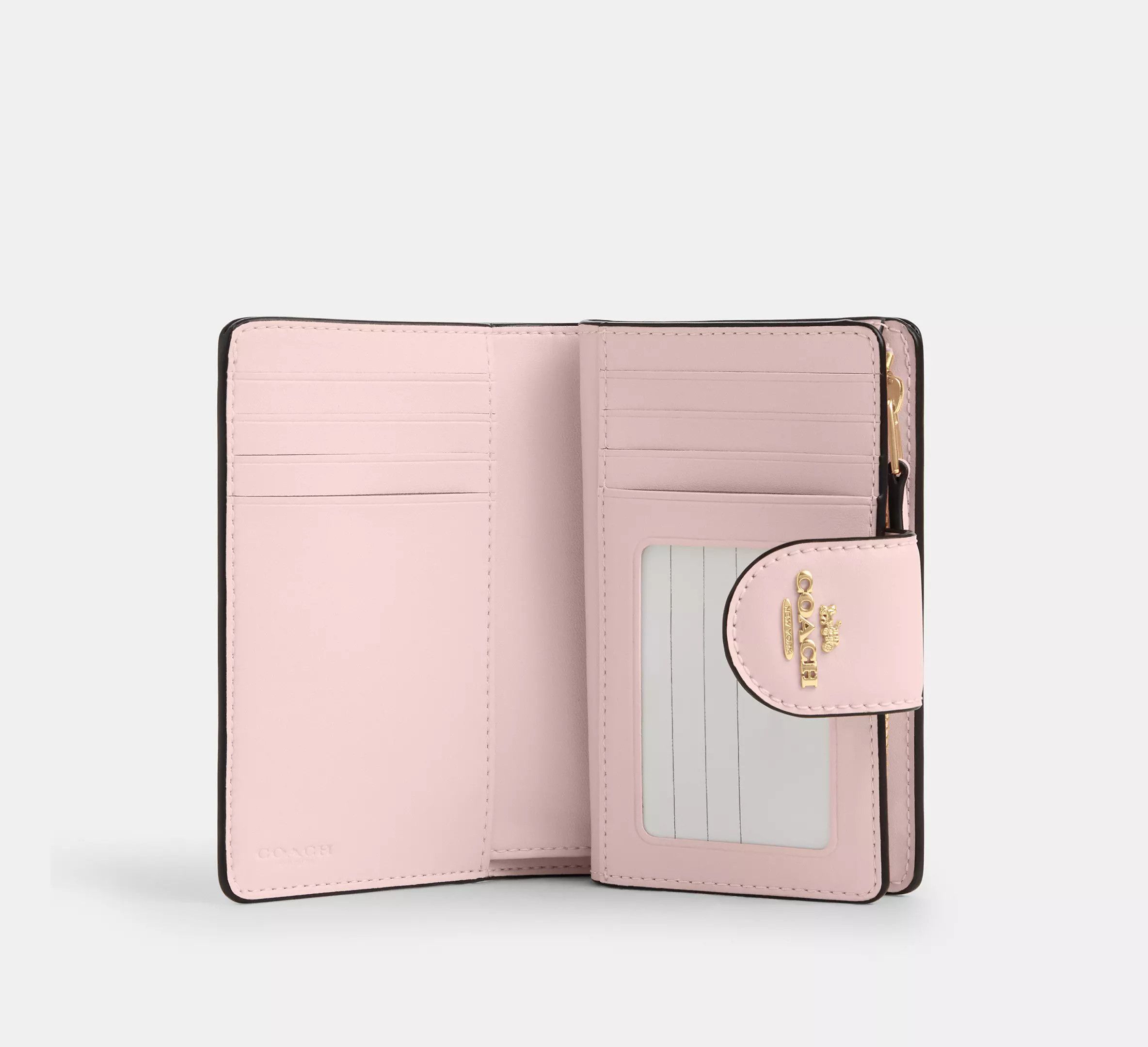 Coach Medium Corner Zip Wallet With Rosette Print CZ343 Size ONE SIZE - 9 Thumbnail