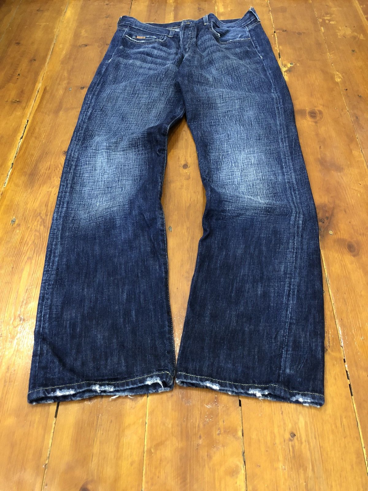 Size 33 Takeo Kikuchi Distressed Denim Jeans Faded popular Blue Colour Jeans