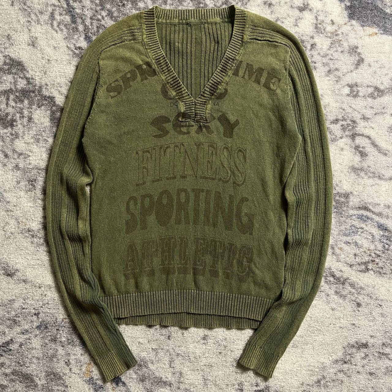 image of Archival Clothing x Avant Garde Dolce & Gabbana Archive Jumper in Khaki, Women's (Size Small)