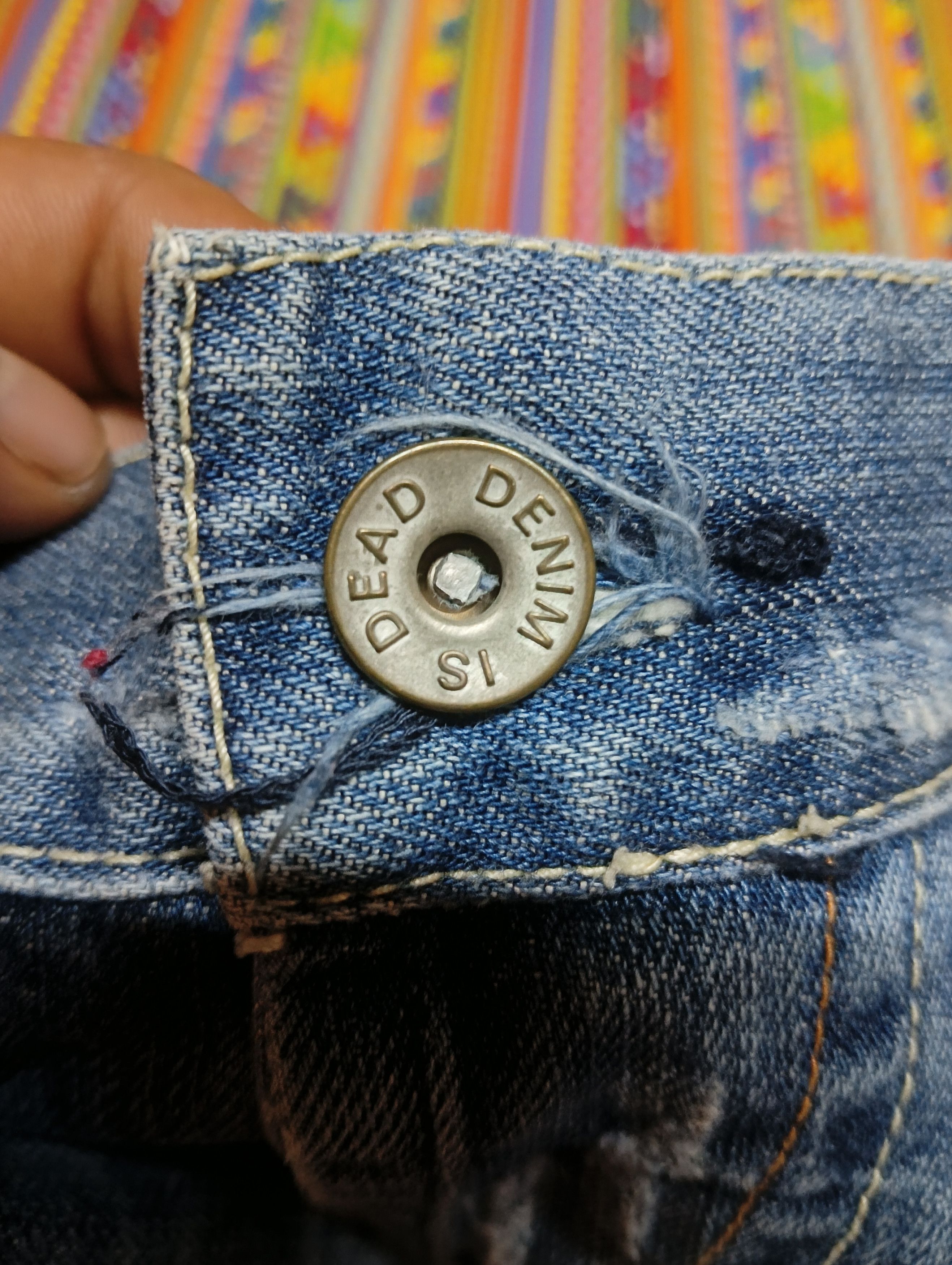 Japanese Brand distressed denim minder brand flared Size US 33 - 9 Thumbnail