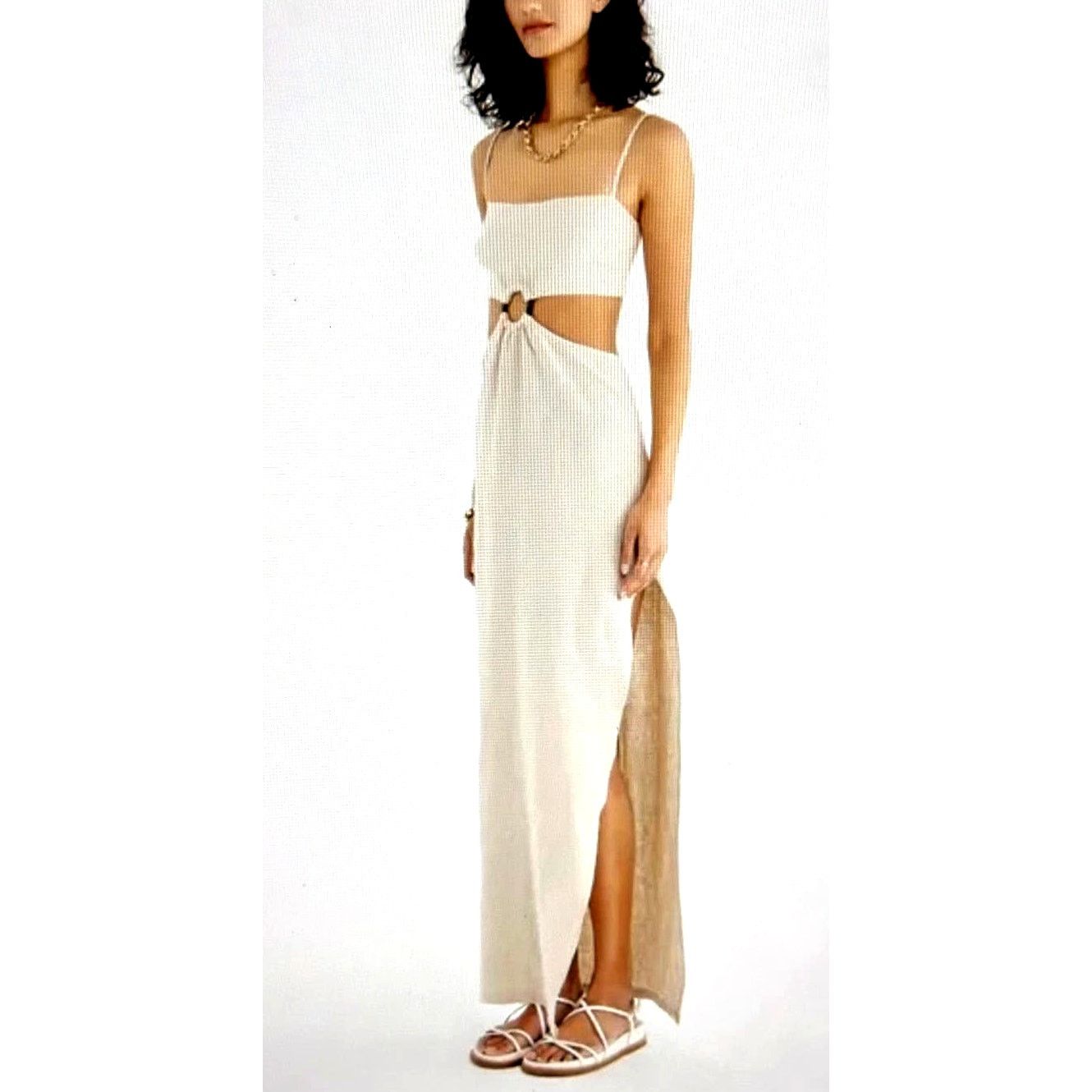 Other Rumer Avalon Ring Maxi Dress - White - size L Size L / US 10 / IT 46 - 3 Thumbnail