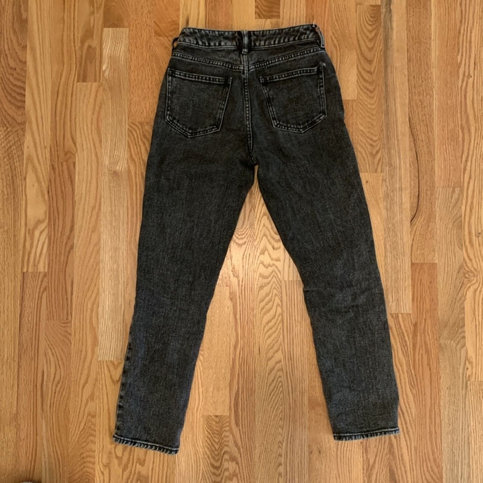 Pacsun PacSun Super Soft Black Mom Jeans Size 23" - 4 Thumbnail