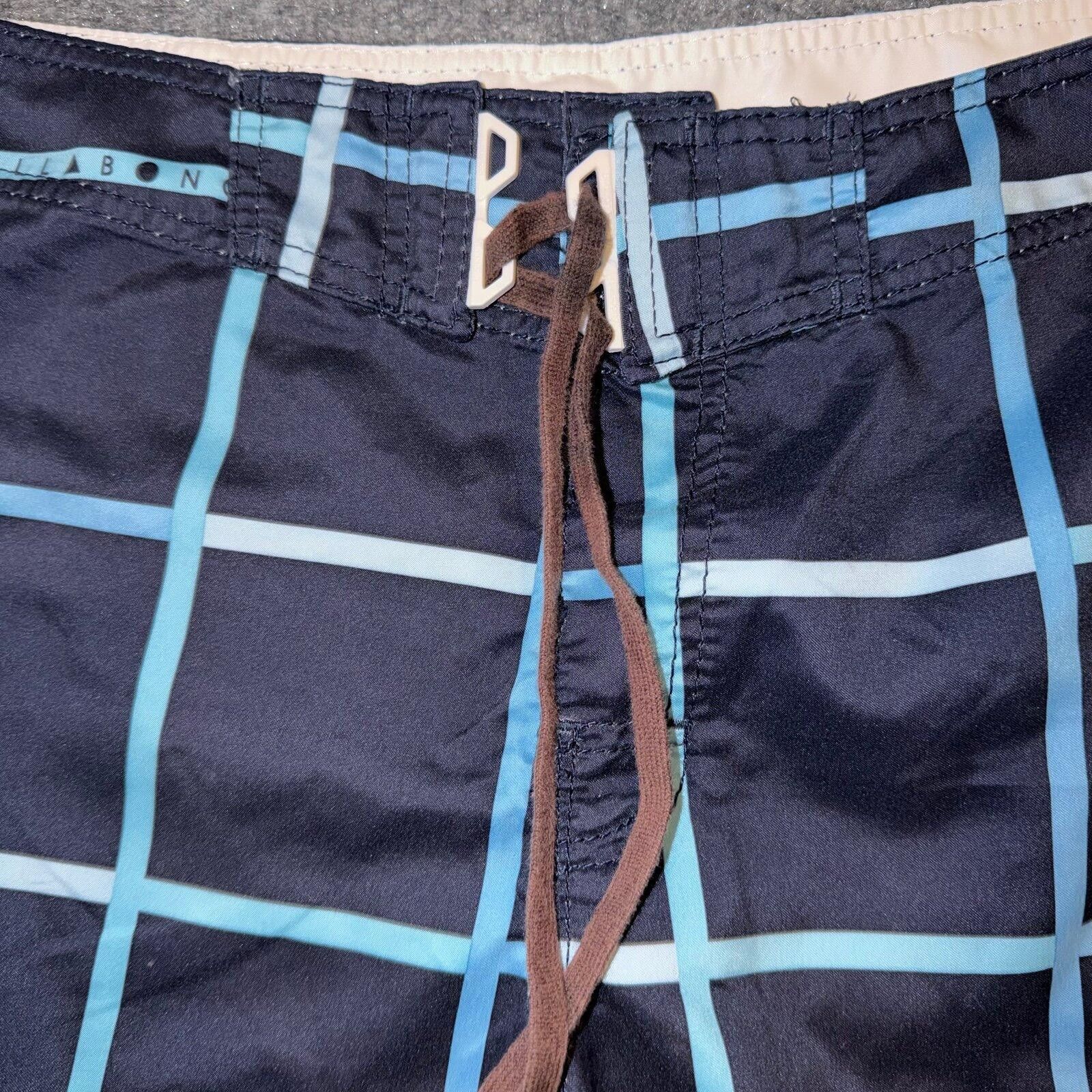 Billabong Billabong Ocean Blue Plaid Surf Board Shorts Mens MD 32 Size US 32 / EU 48 - 3 Thumbnail