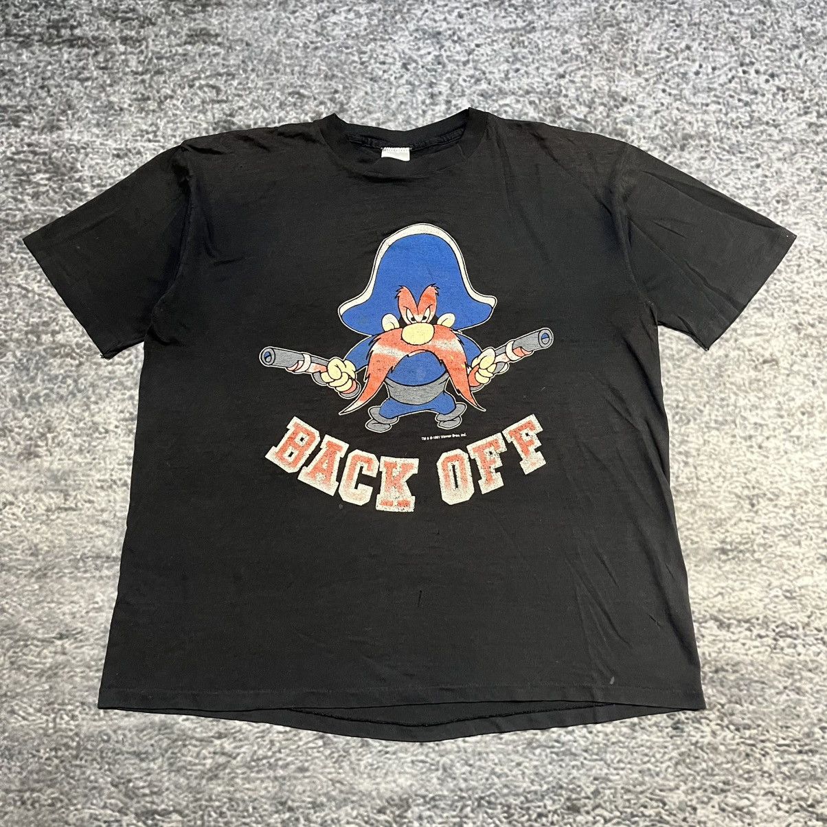Vintage Vintage 90s Yosemite Sam Looney Tunes T Shirt Black Size XL Size US XL / EU 56 / 4 - 3 Thumbnail