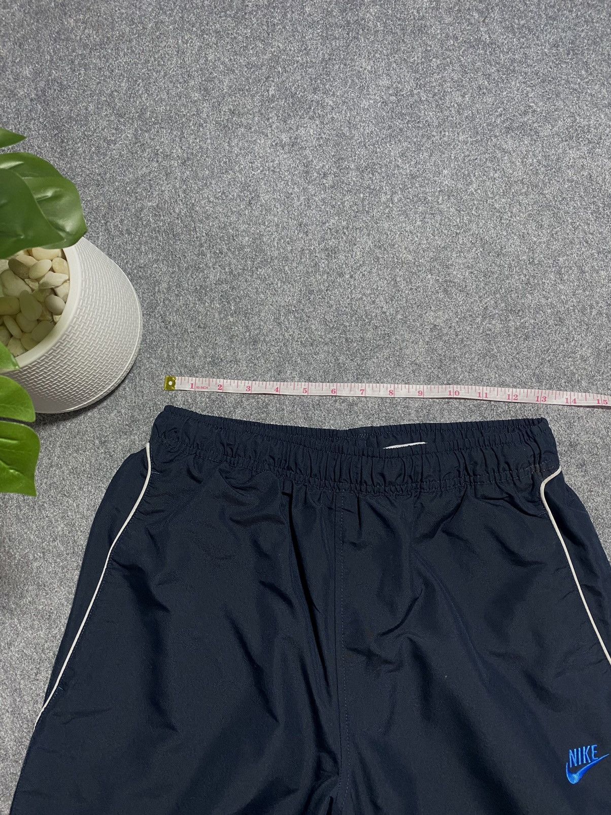 Nike Y2K Double swoosh Vintage Nylon Track Pants Drill Track