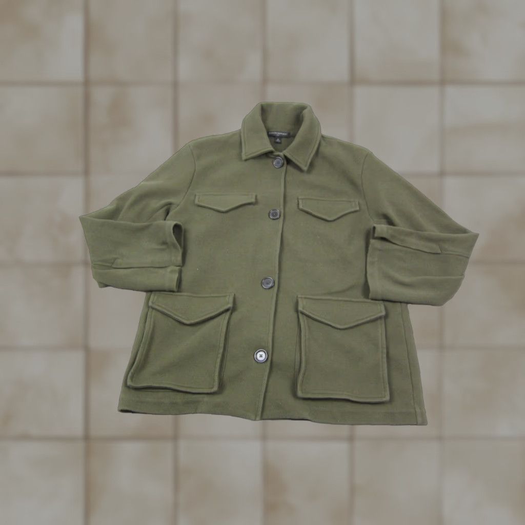 Banana Republic Banana Republic Jacket Womens M Olive Green Twill Pocket Boxy Size M / US 6-8 / IT 42-44 - 1 Thumbnail
