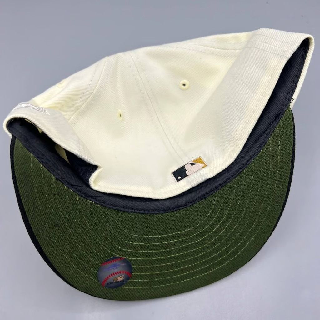 New Era Chicago Cubs Hat Men 7 3/8 White 59Fifty New Era Fitted Cap Size ONE SIZE - 4 Thumbnail