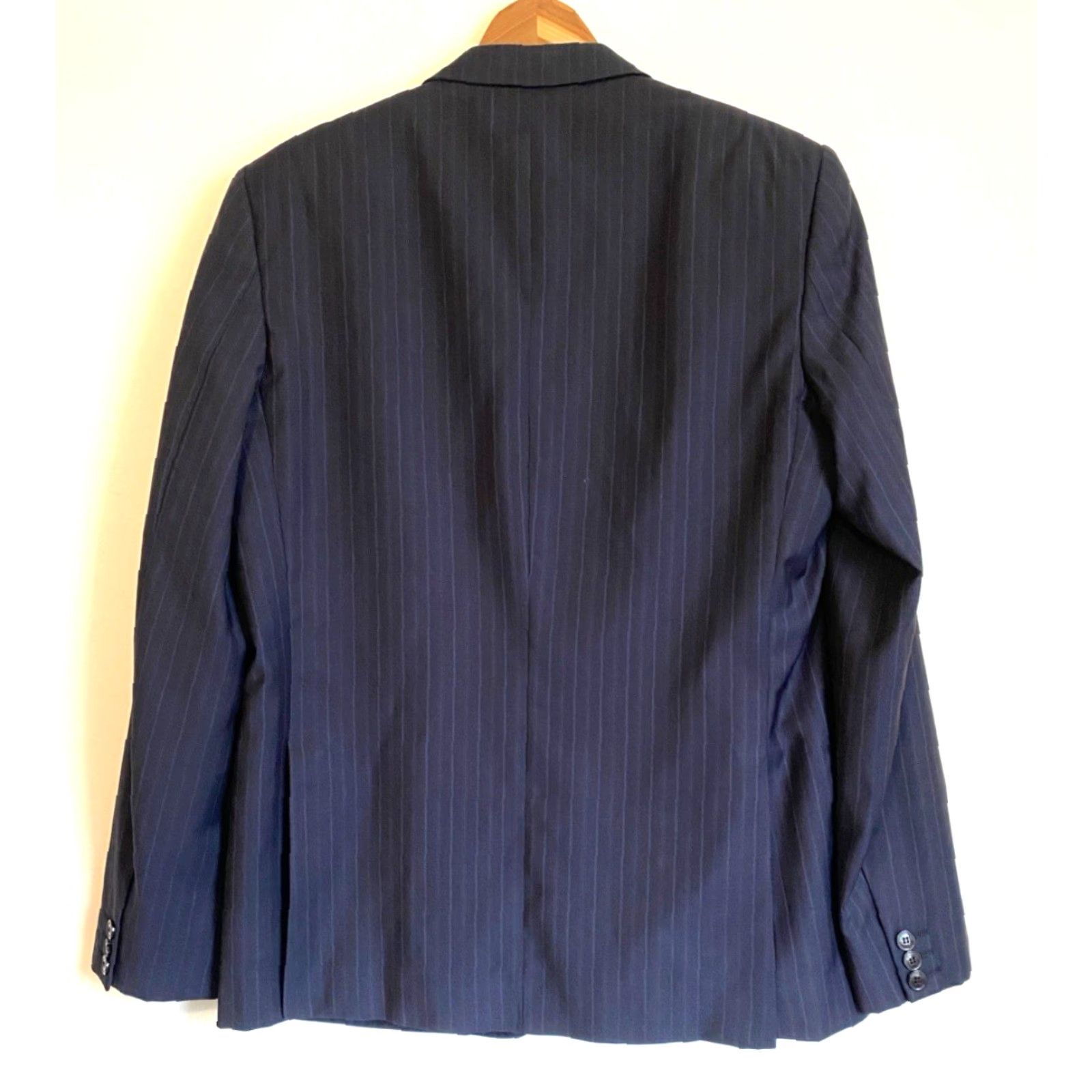 Versace Versace Collection Wool Suit Jacket Navy IT 50 US 40 Men’s Single-Breasted 3-Button - Vintage Size 40R - 2 Thumbnail