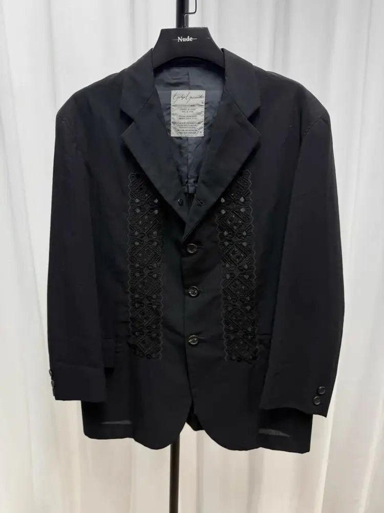 Yohji Yamamoto Yohji Yamamoto Pour Homme 87SS Pattern Stitches Jacket-2507 Size US M / EU 48-50 / 2 - 1 Thumbnail