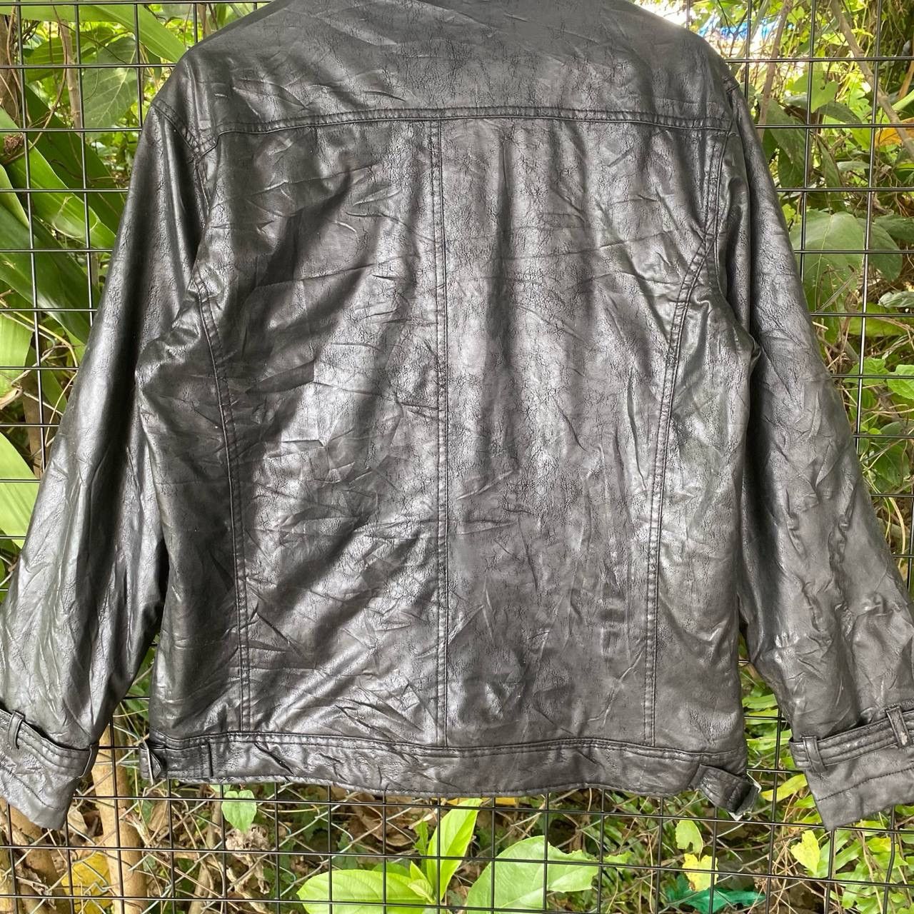 If Six Was Nine × Vintage Vtg Monteviso Italy Black Zipper Leather Jacket Size US M / EU 48-50 / 2 - 9 Thumbnail