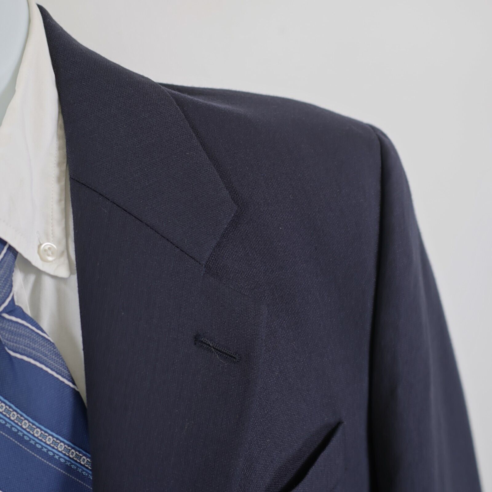 Lauren Ralph Lauren Lauren Ralph Lauren Wool Basketweave Blue Blazer 40R 2 Butto Size 40R - 2 Thumbnail