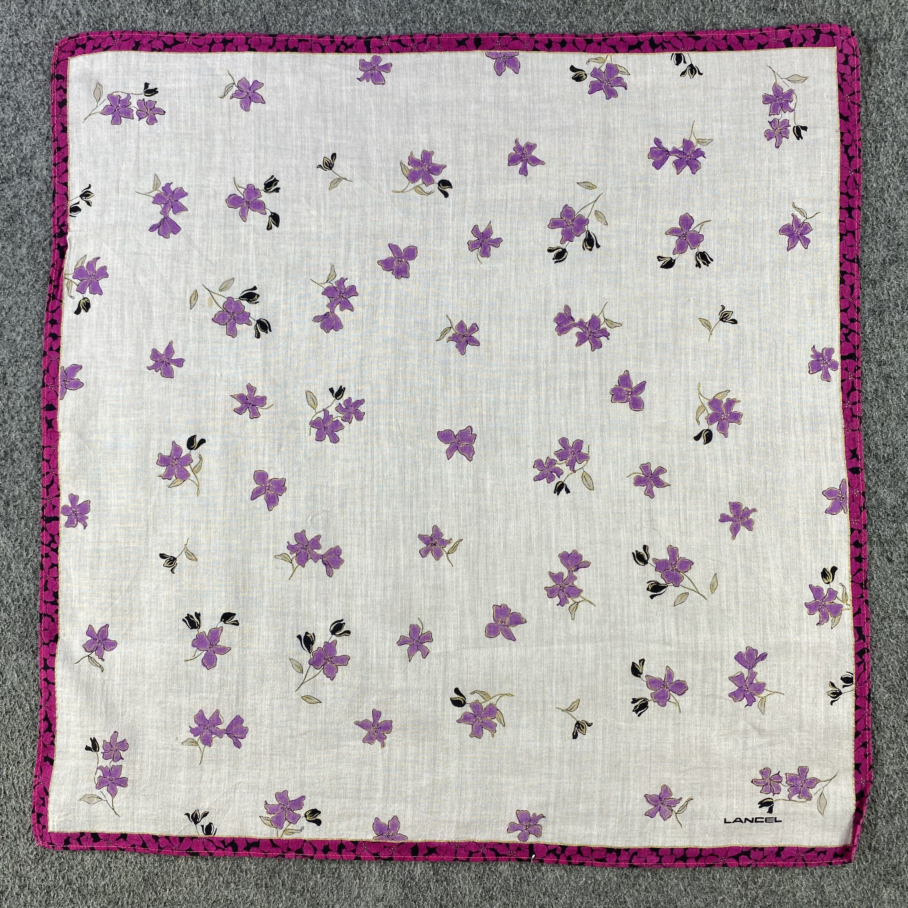 Lancel × Vintage Lancel Handkerchief/Neckerchief/Bandana HC612 Size ONE SIZE - 1 Thumbnail
