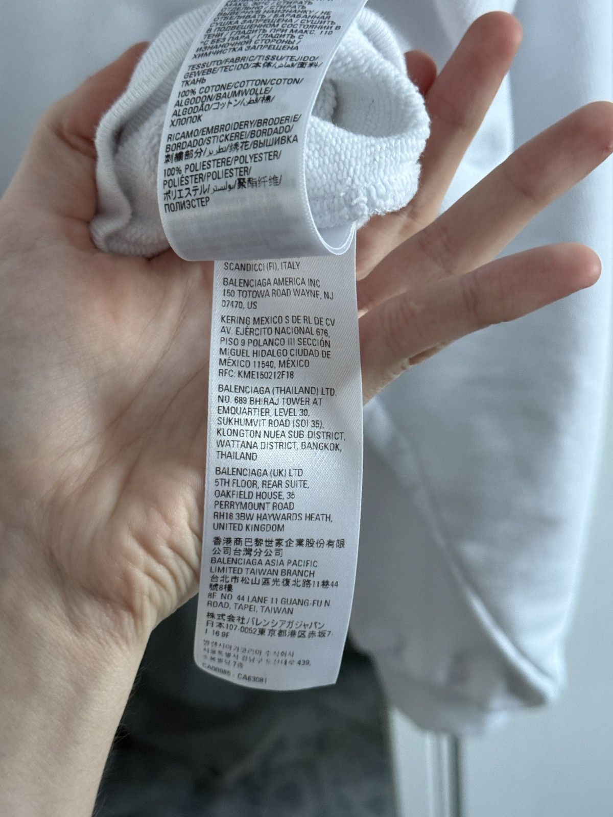 Balenciaga Balenciaga x Adidas White hoodie Size US S / EU 44-46 / 1 - 7 Thumbnail