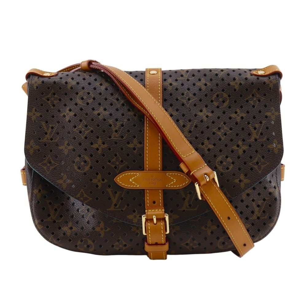 Louis Vuitton Louis Vuitton Louis Vuitton Saumur PM Monogram Perfo Shoulder Bag Textile Shoulder Bag M93998 DUTY FREE for USA Size ONE SIZE - 1 Thumbnail