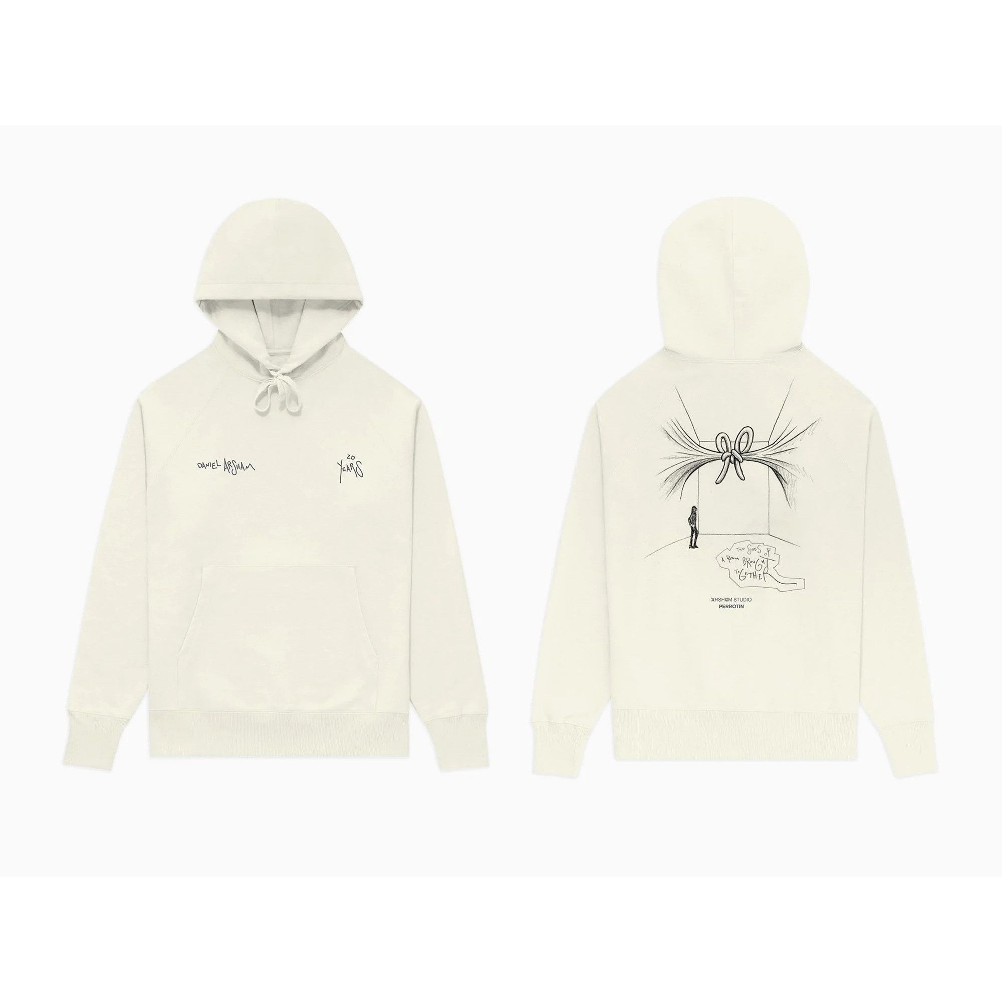 Daniel Arsham NEW DANIEL ARSHAM 20 YEARS CREAM KNOT HOODIE SZ MEDIUM Size US M / EU 48-50 / 2 - 1 Thumbnail