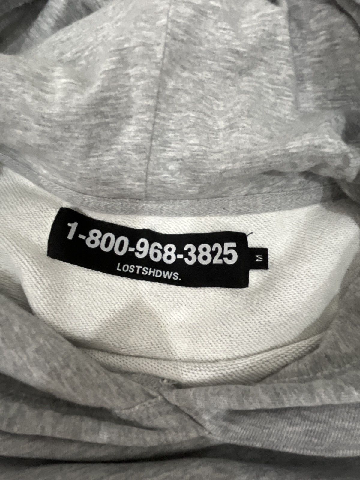 LOSTSHDWS LostShdws Grey / Black hoodie Size US M / EU 48-50 / 2 - 3 Thumbnail