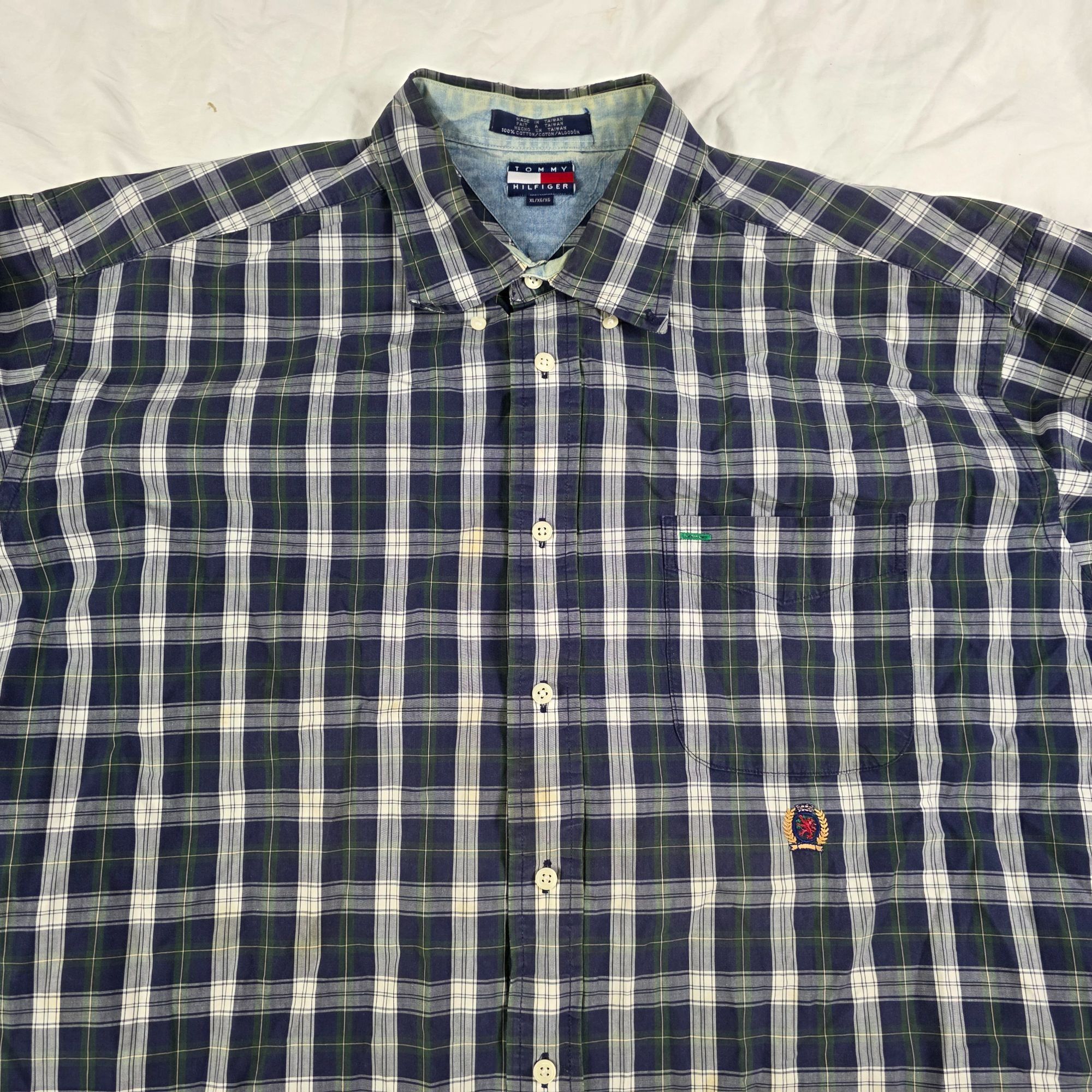 Tommy Hilfiger Tommy Hilfiger Mens Size XL Plaid Long Sleeve Button Down Sh Size US XL / EU 56 / 4 - 3 Thumbnail