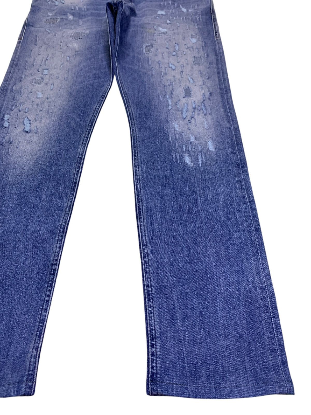 Diesel SALES🔥Vintage Diesel Patched Distressed Slim Fit Jeans Size US 35 - 7 Thumbnail