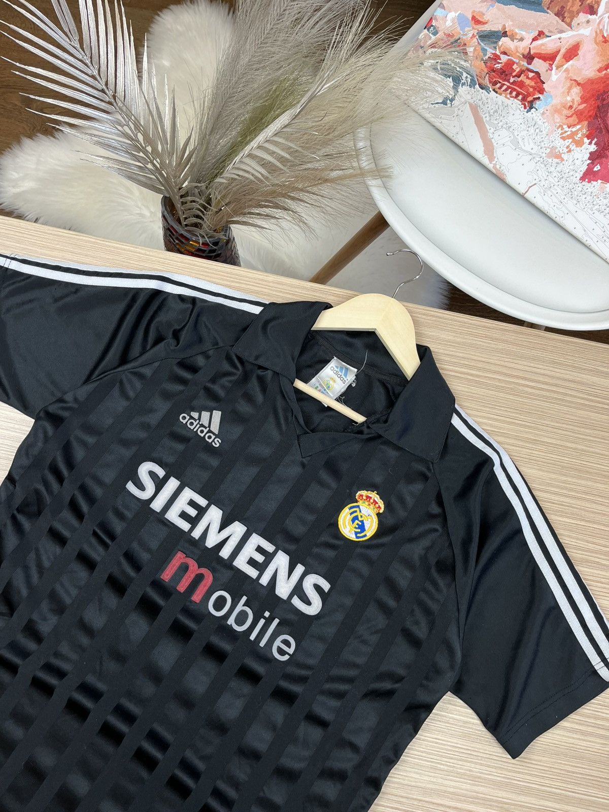 Vintage 2002/03 Adidas Real Madrid Luis Figo #10 Away Soccer Jersey Size US M / EU 48-50 / 2 - 2 Thumbnail
