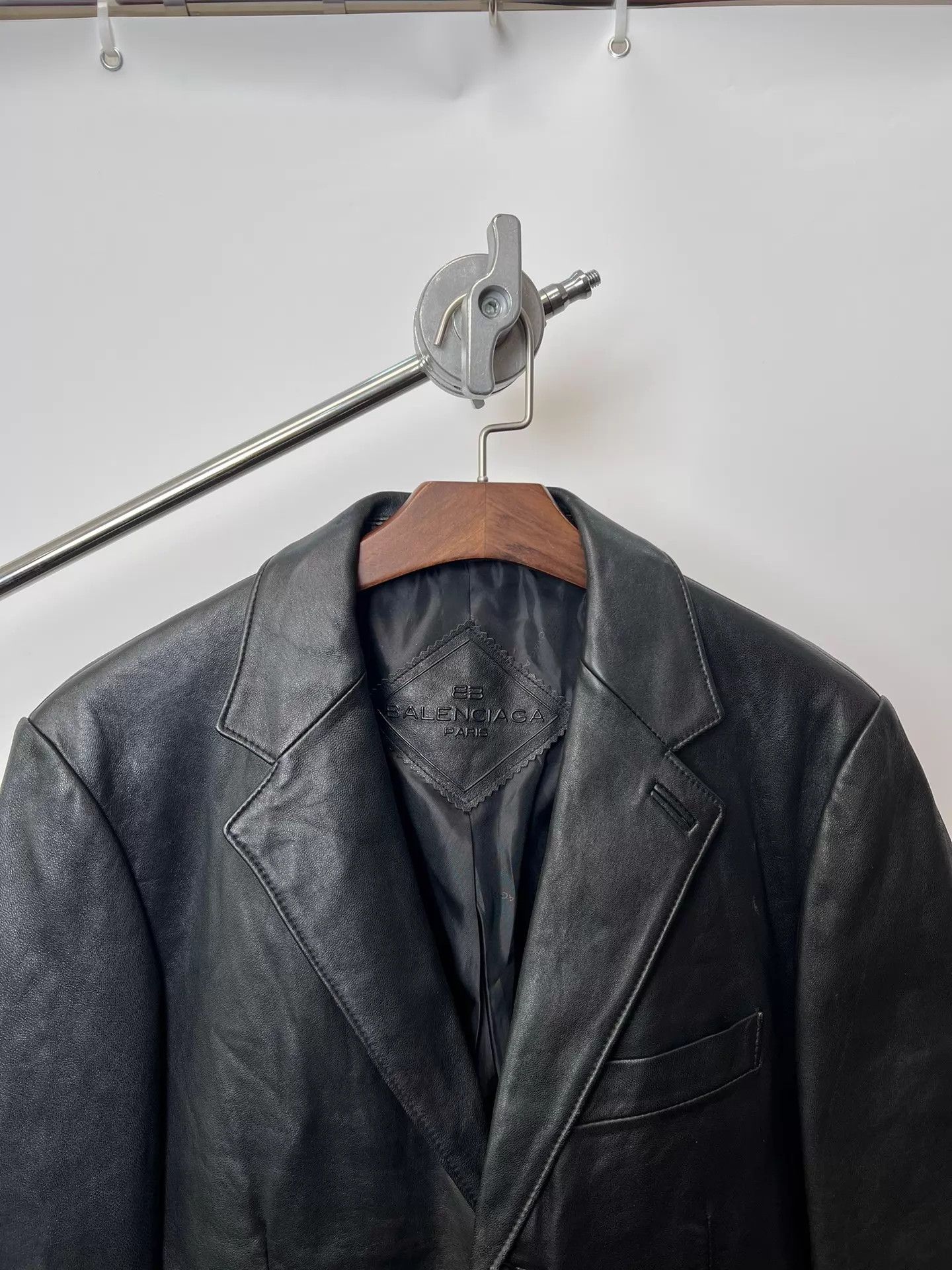 Balenciaga Balenciaga Vintage Sheepskin Tailored Blazer Size 3 Size US L / EU 52-54 / 3 - 3 Thumbnail