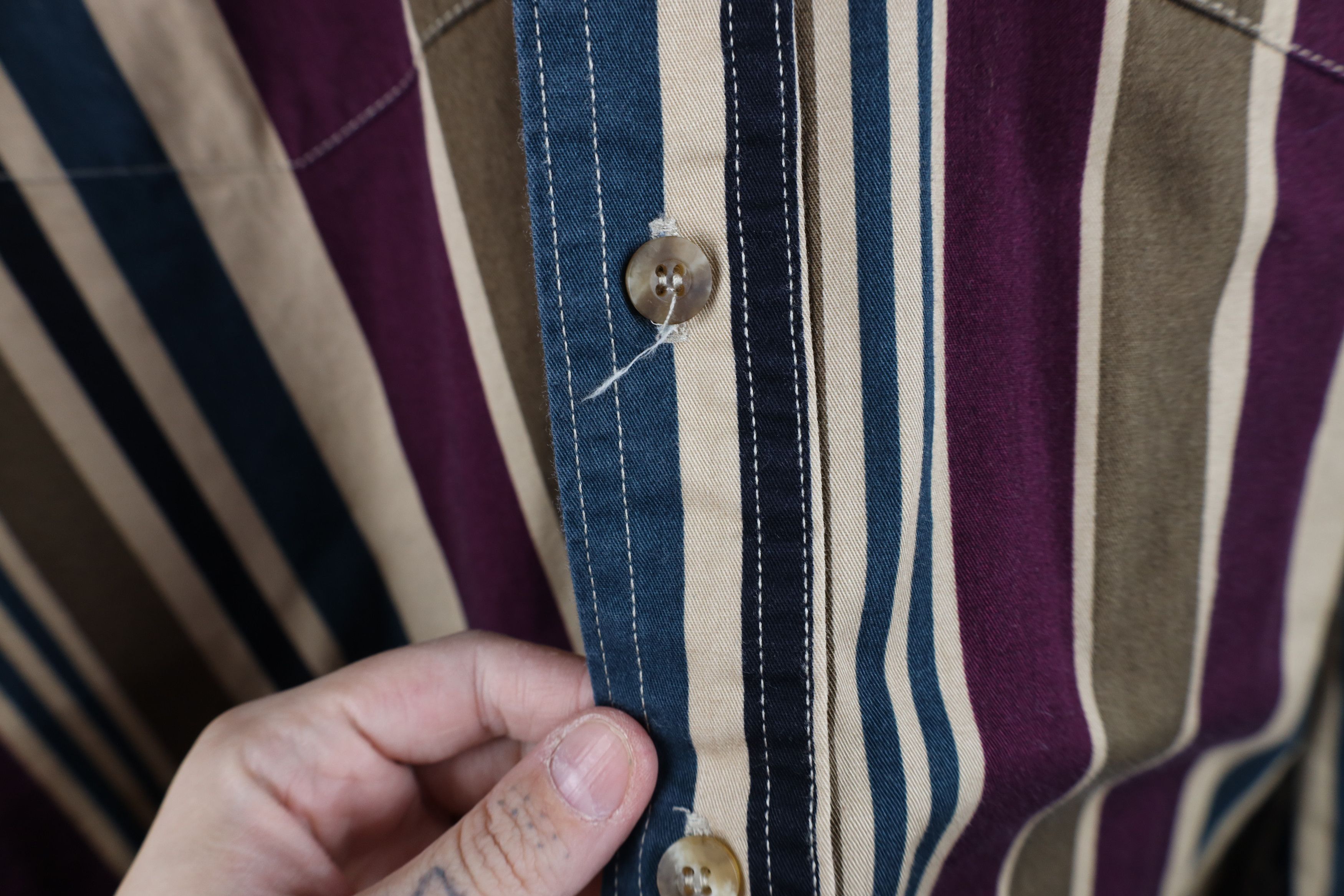 Vintage Vintage 90s Streetwear Rodeo Striped Button Down Shirt Size US XXL / EU 58 / 5 - 5 Thumbnail