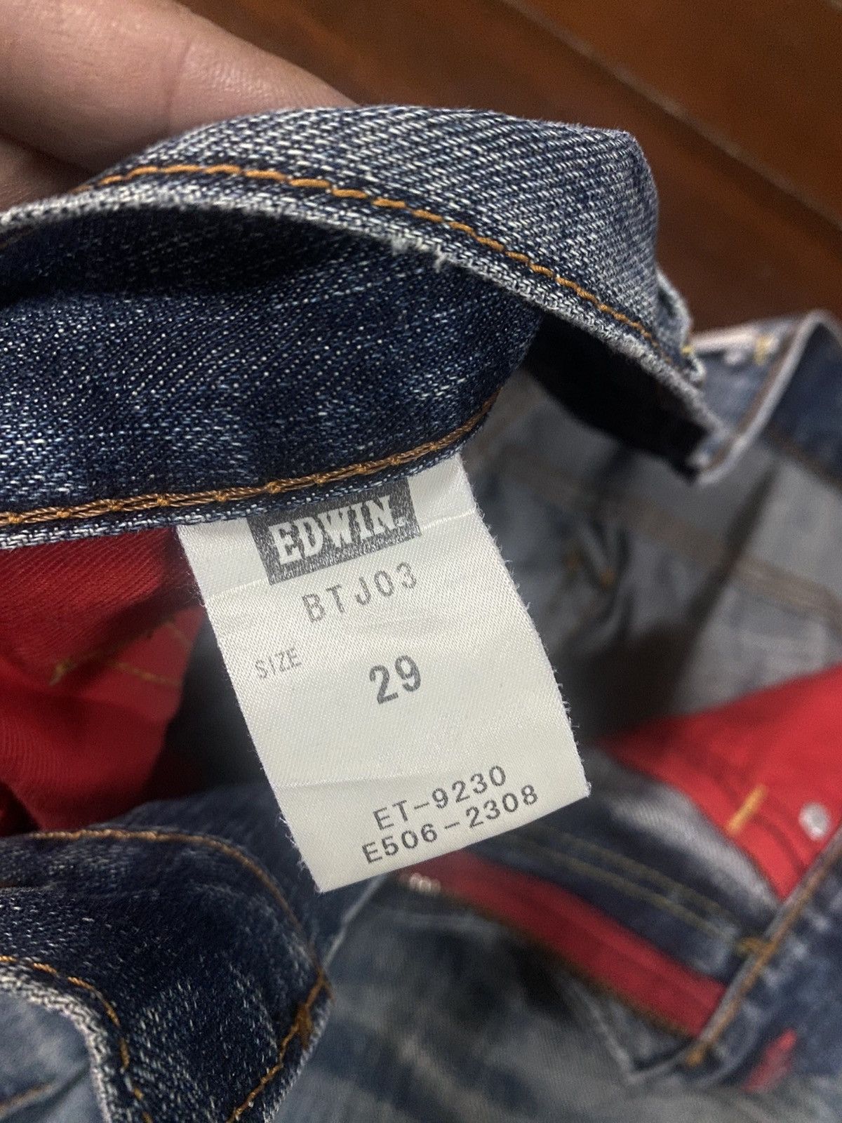 Edwin Flare Edwin blue trip Mudwash Rusty Distress Jean Size US 33 - 16 Thumbnail