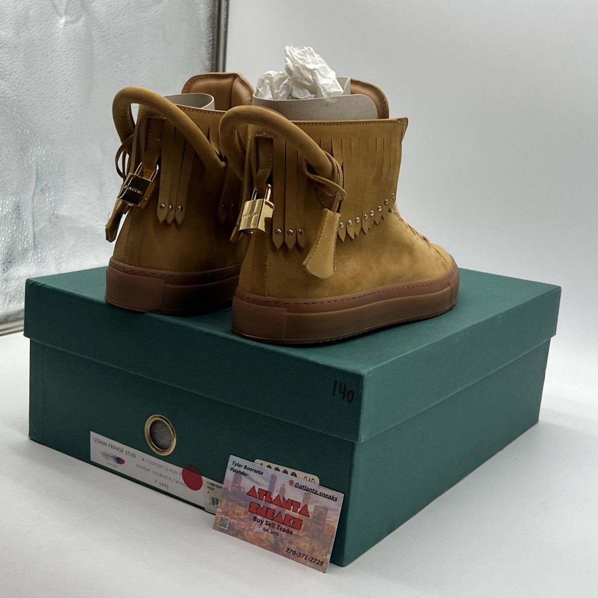 Buscemi Buscemi 125MM Fringe Stud Leather Sneakers Shoes Size US 7 / EU 40 - 5 Thumbnail