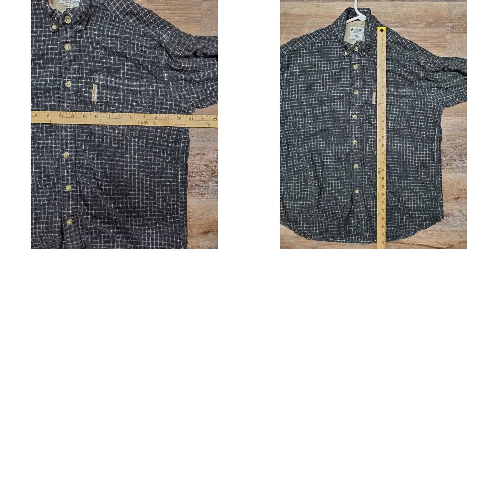 Vintage Columbia Flannel Shirt Mens XL Black Shepherds Check Long Sleeve Button Down Pocketed Regular Fit Cotton Rayon Regular Size US XL / EU 56 / 4 - 8 Thumbnail