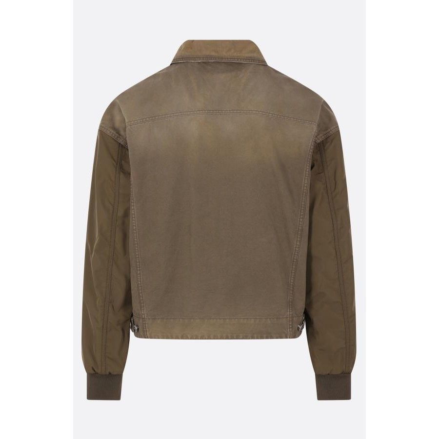 Dsquared2 DSQUARED2 Carpented Jackey Military Green Dyed Canvas Jacket Size US L / EU 52-54 / 3 - 2 Thumbnail