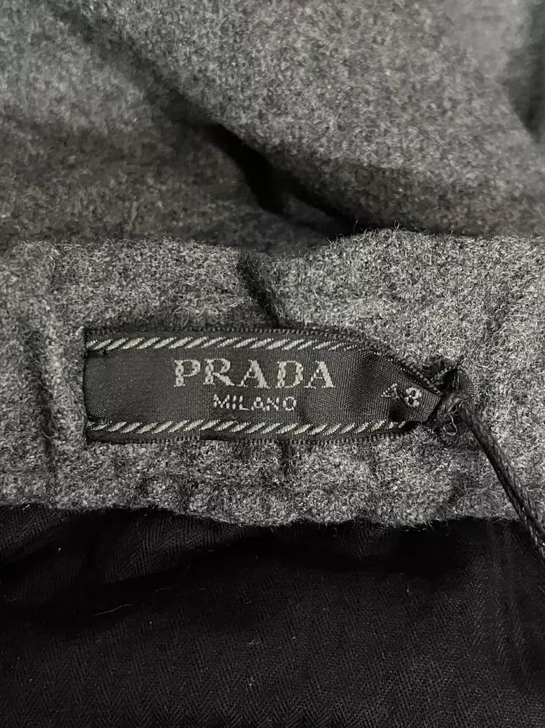 Prada Prada Wool Patch Triangular Logo Pants-2506 Size US 44 / EU 60 - 6 Thumbnail