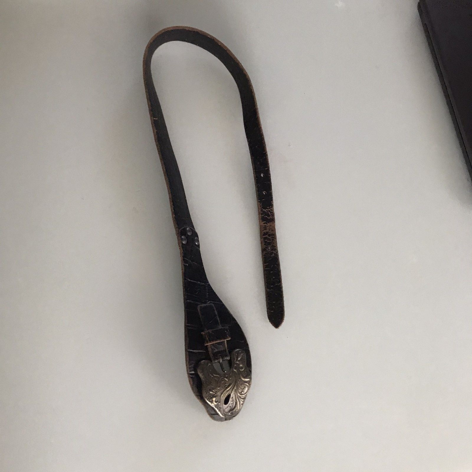 Diesel Vintage Y2K Diesel Leather Snake Belt 90s Size ONE SIZE - 4 Thumbnail