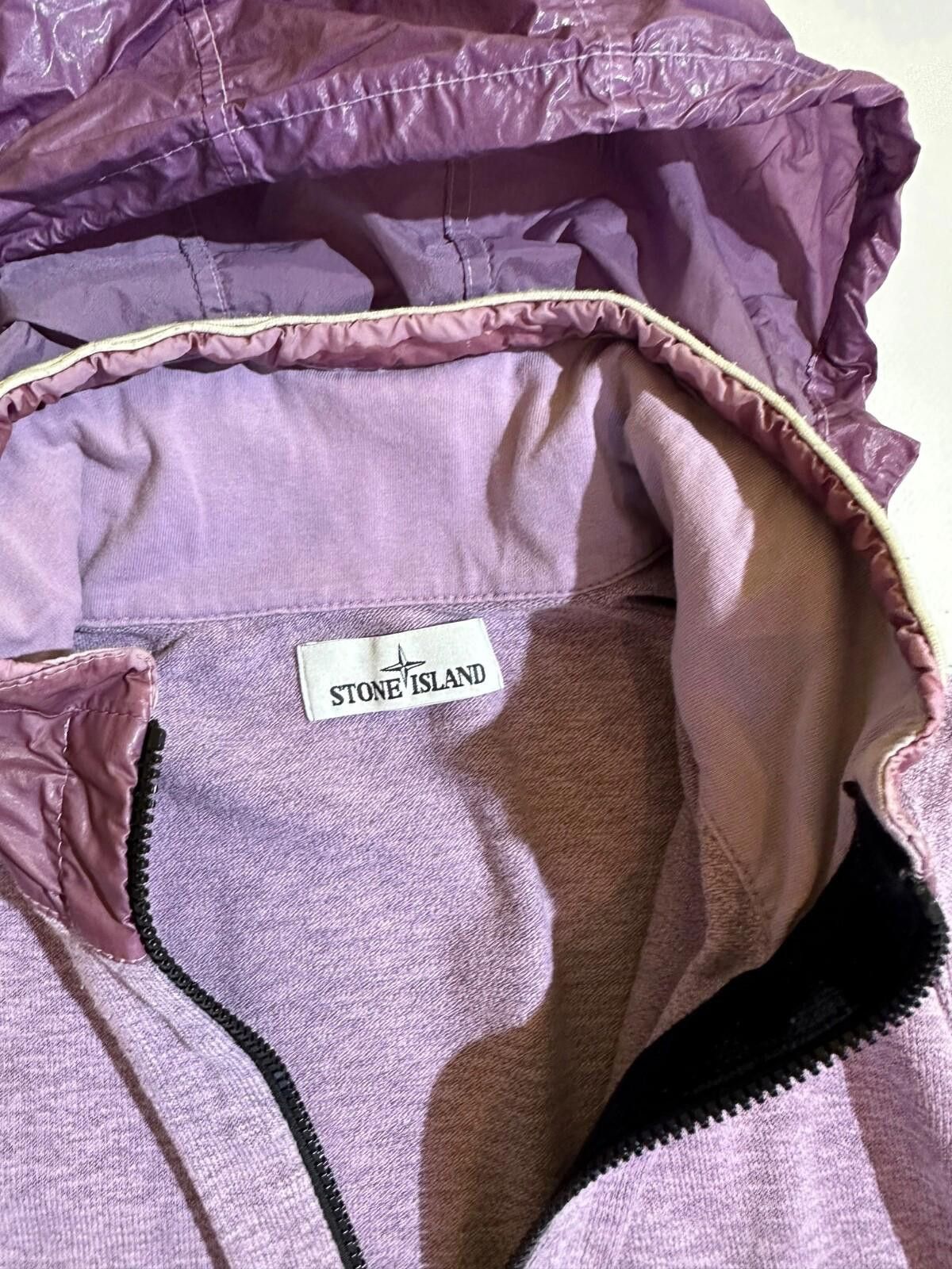 Stone Island Stone Island Nylon Hood Wool Full Zip Hoodie Sz M Size US M / EU 48-50 / 2 - 6 Thumbnail
