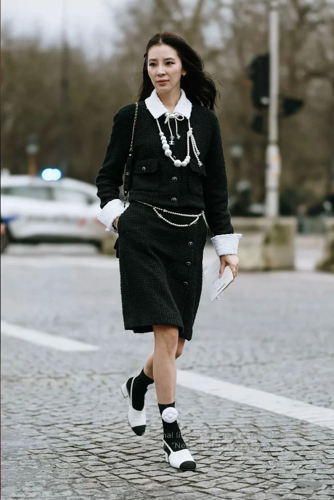 Chanel Chanel 25P Black Lapel Double Pocket Coat. Size XXS / US 00 / IT 34 - 9 Thumbnail