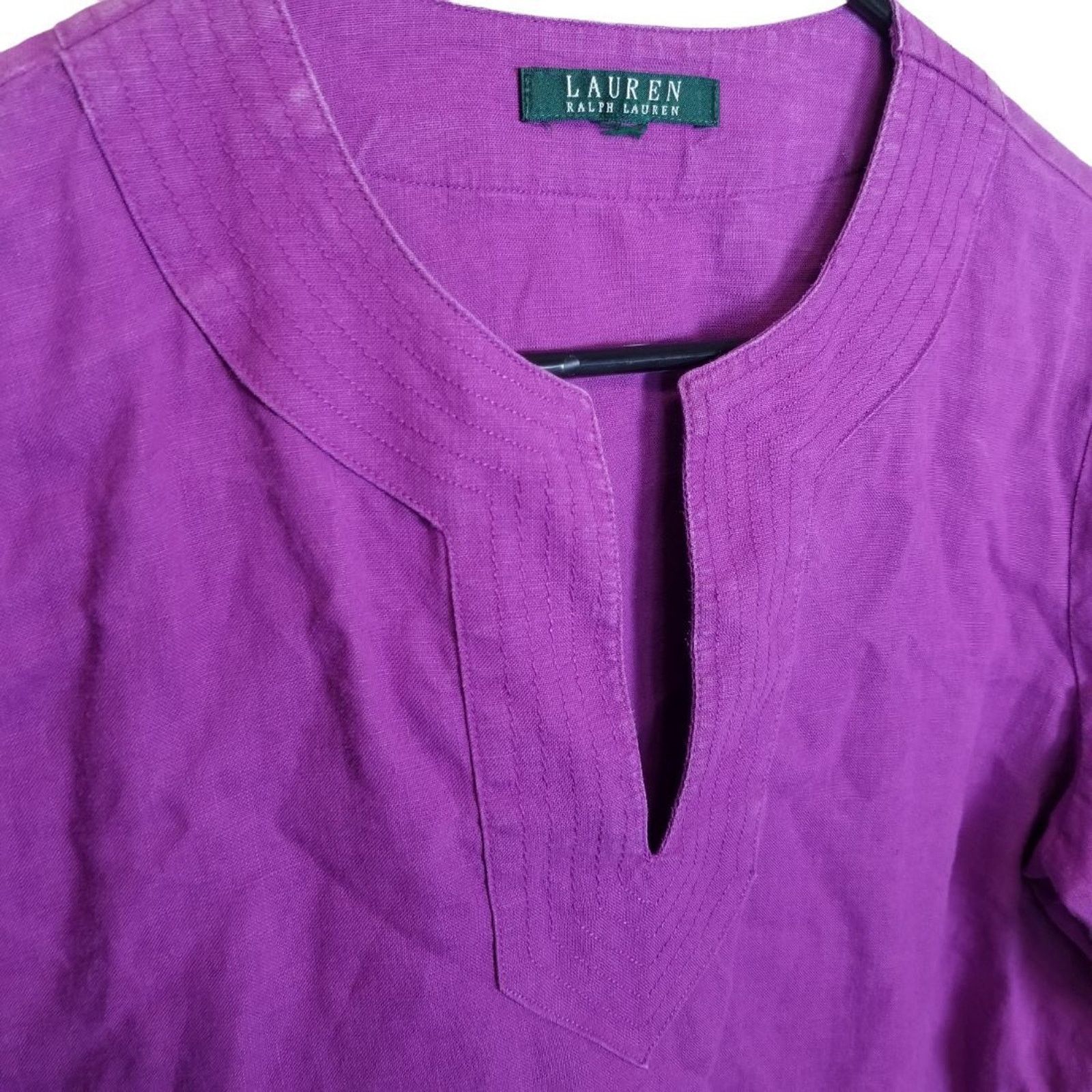 Lauren Ralph Lauren Lauren Ralph Lauren Womens Linen Tunic Sz S Resort Lagenlook Size S / US 4 / IT 40 - 5 Thumbnail