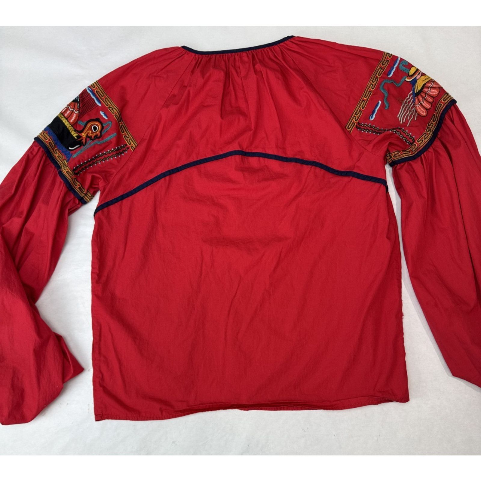 Other Rare Stella Jean Italy Runway Folk Art Balloon Sleeve Top 42 Size M / US 6-8 / IT 42-44 - 8 Thumbnail