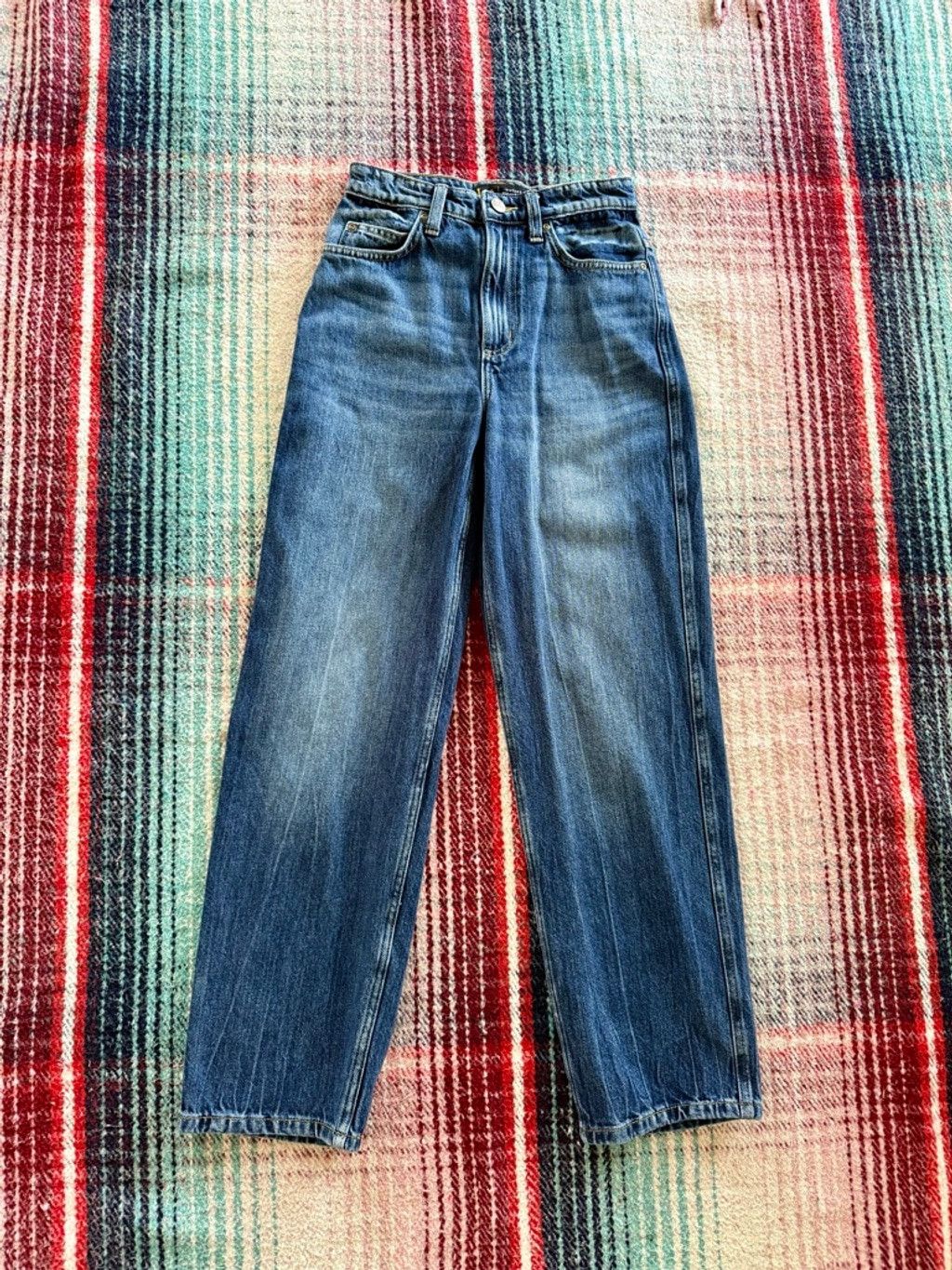 Lee 00s Lee Reproduction Buckle-Back Tapered Jeans 25x29 Size 25" / US 0 / IT 36 - 1 Thumbnail
