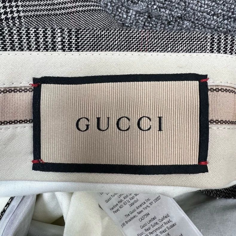 Gucci Gucci Gray Plaid Casual Pants New-2505 Size 28" / US 6 / IT 42 - 6 Thumbnail