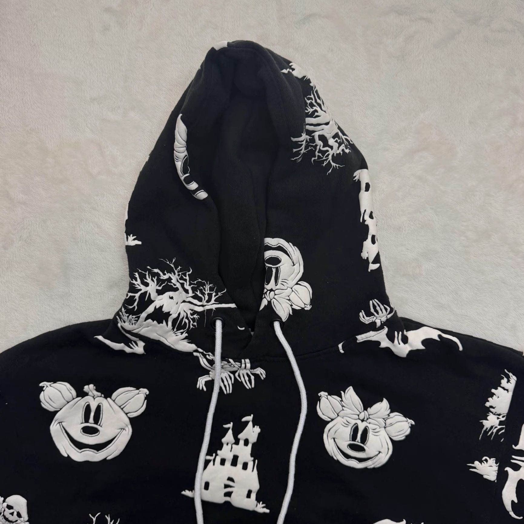 Disney Disney Mickey Minnie Hoodie Shirt Mens S Black Halloween Glow In The Dark Size US S / EU 44-46 / 1 - 2 Thumbnail